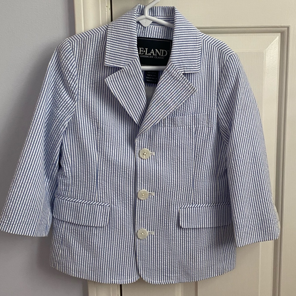 Boys seersucker blazer